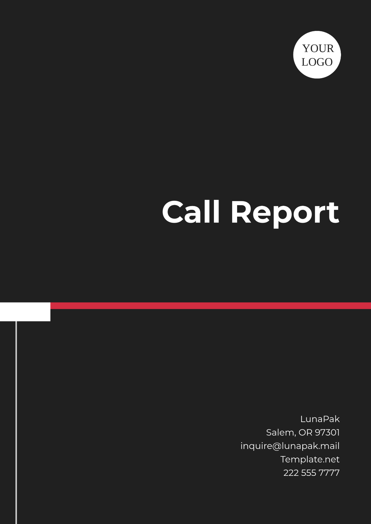 Call Report Template - Edit Online & Download