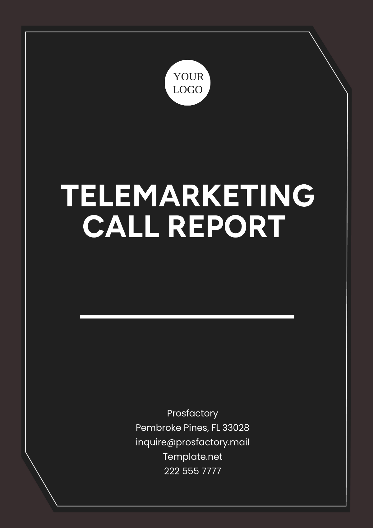 Free Telemarketing Call Report Template