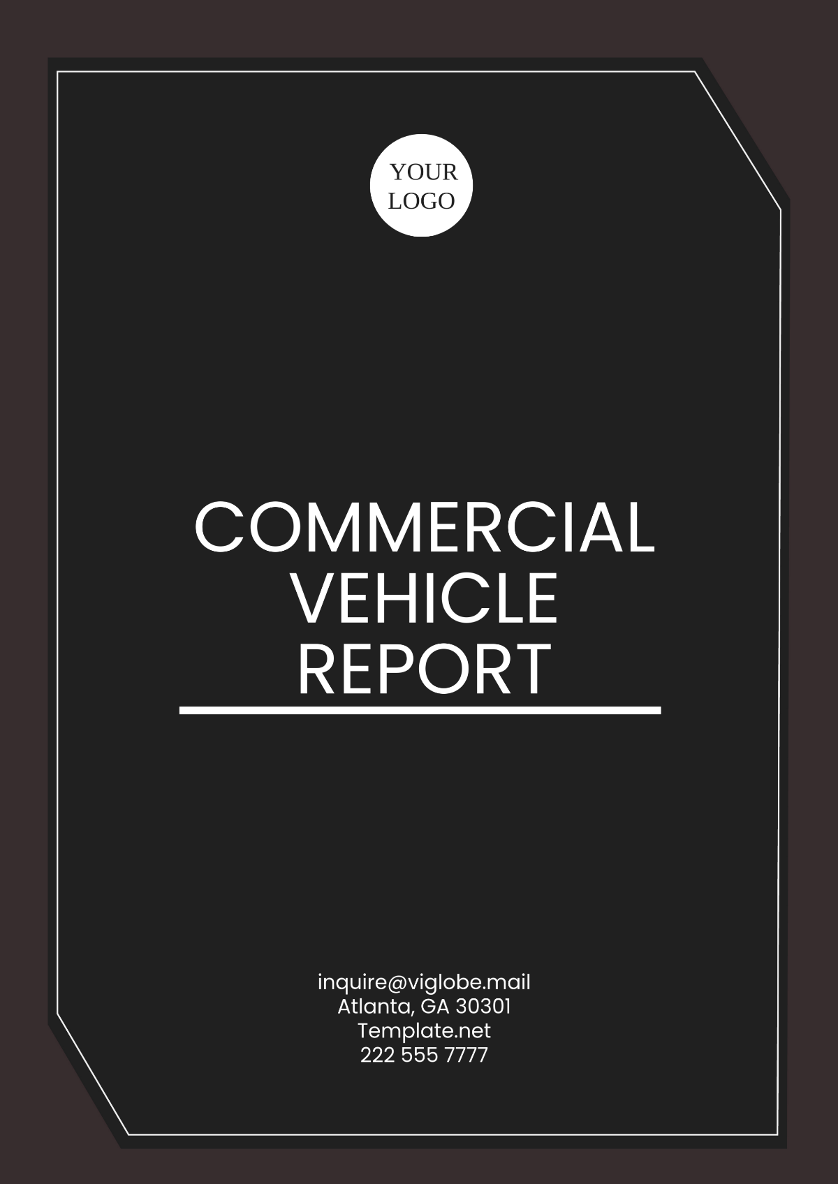 Commercial Vehicle Report Template - Edit Online & Download