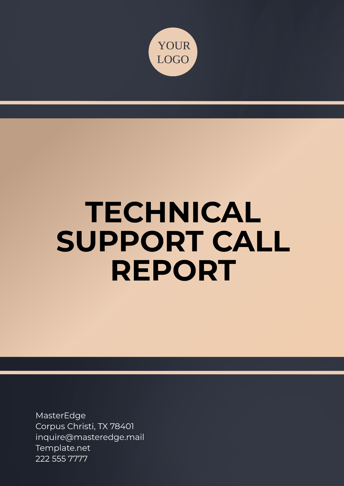 Free Technical Support Call Report Template