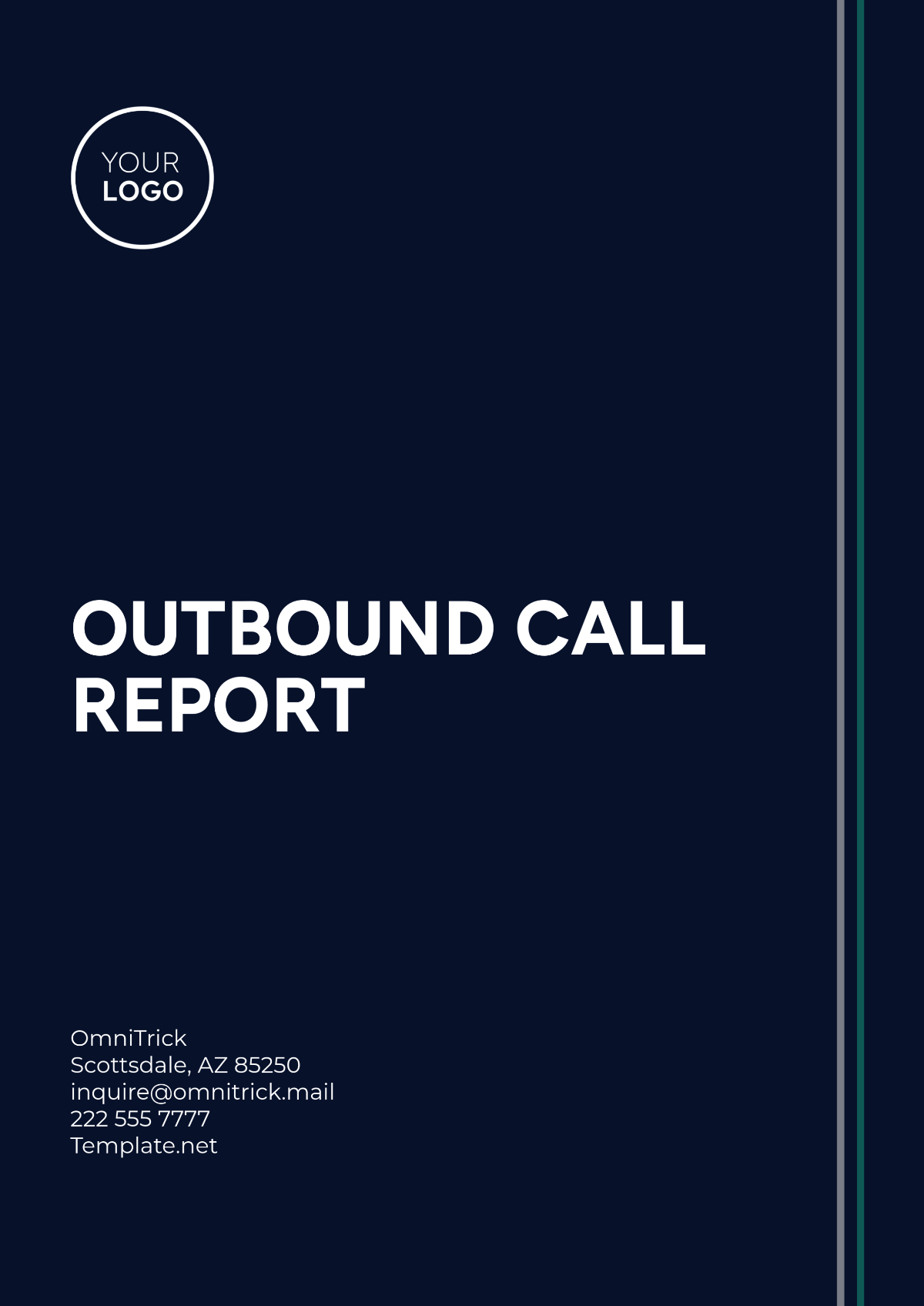 Free Outbound Call Report Template