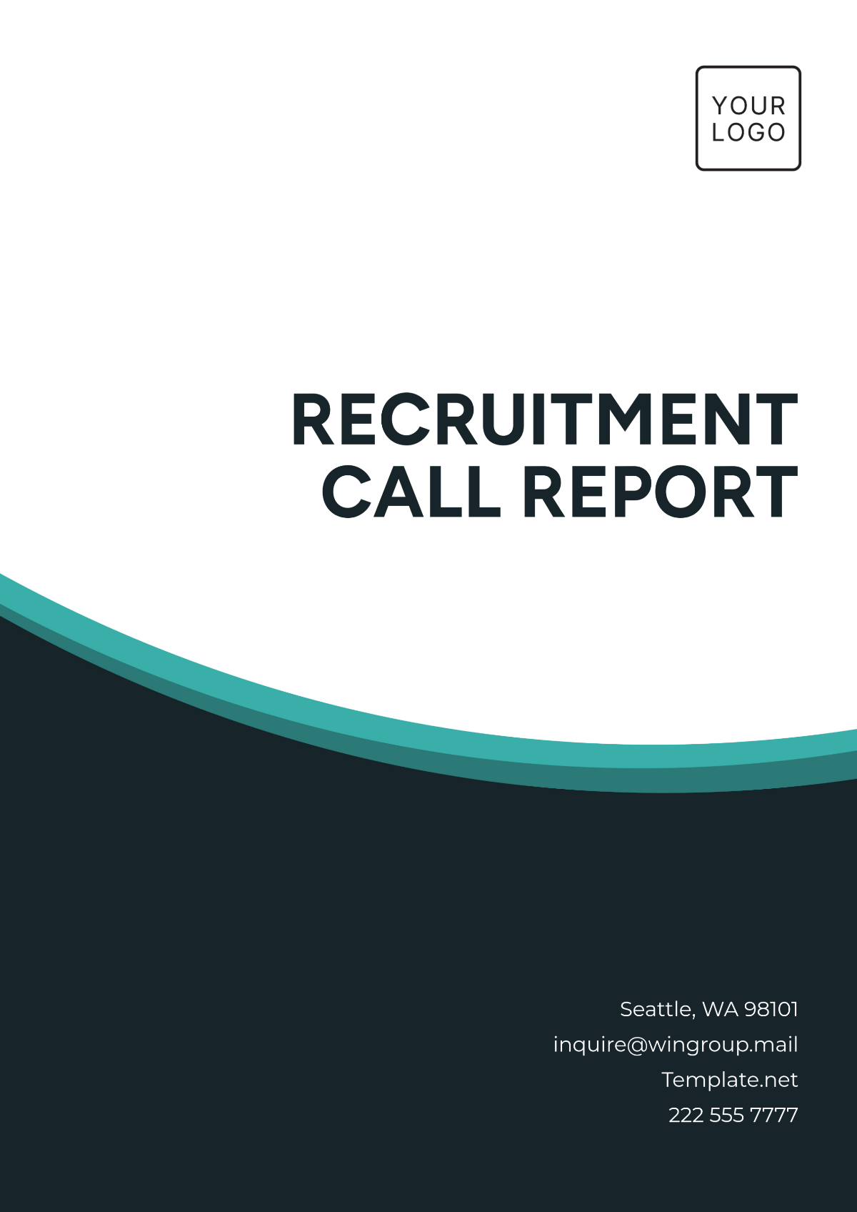 Free Recruitment Call Report Template