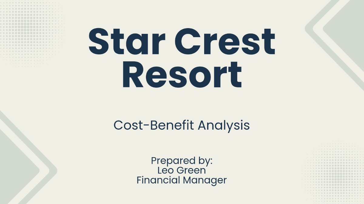 Free Cost Benefit Analysis Dashboard Template