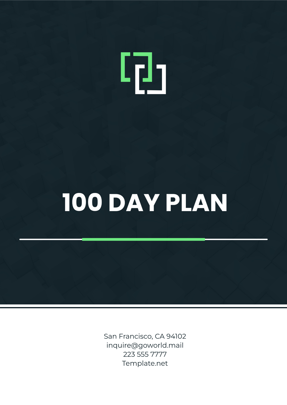 Free 100 Day Plan Template