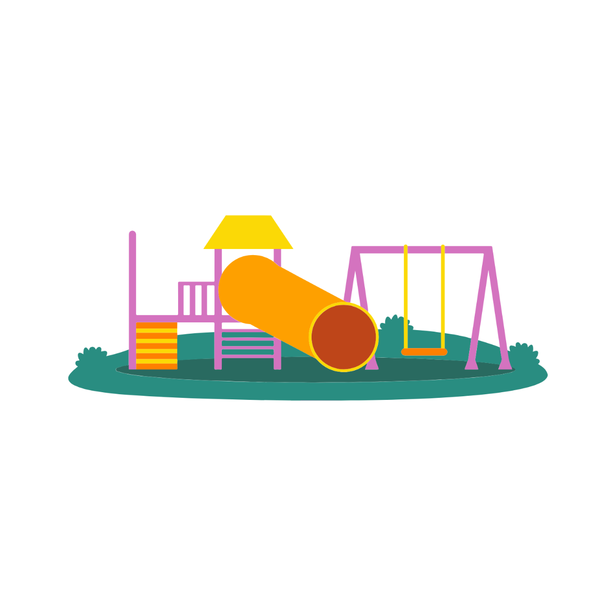 Colorful Playground Clipart  - Edit Online | Template.net