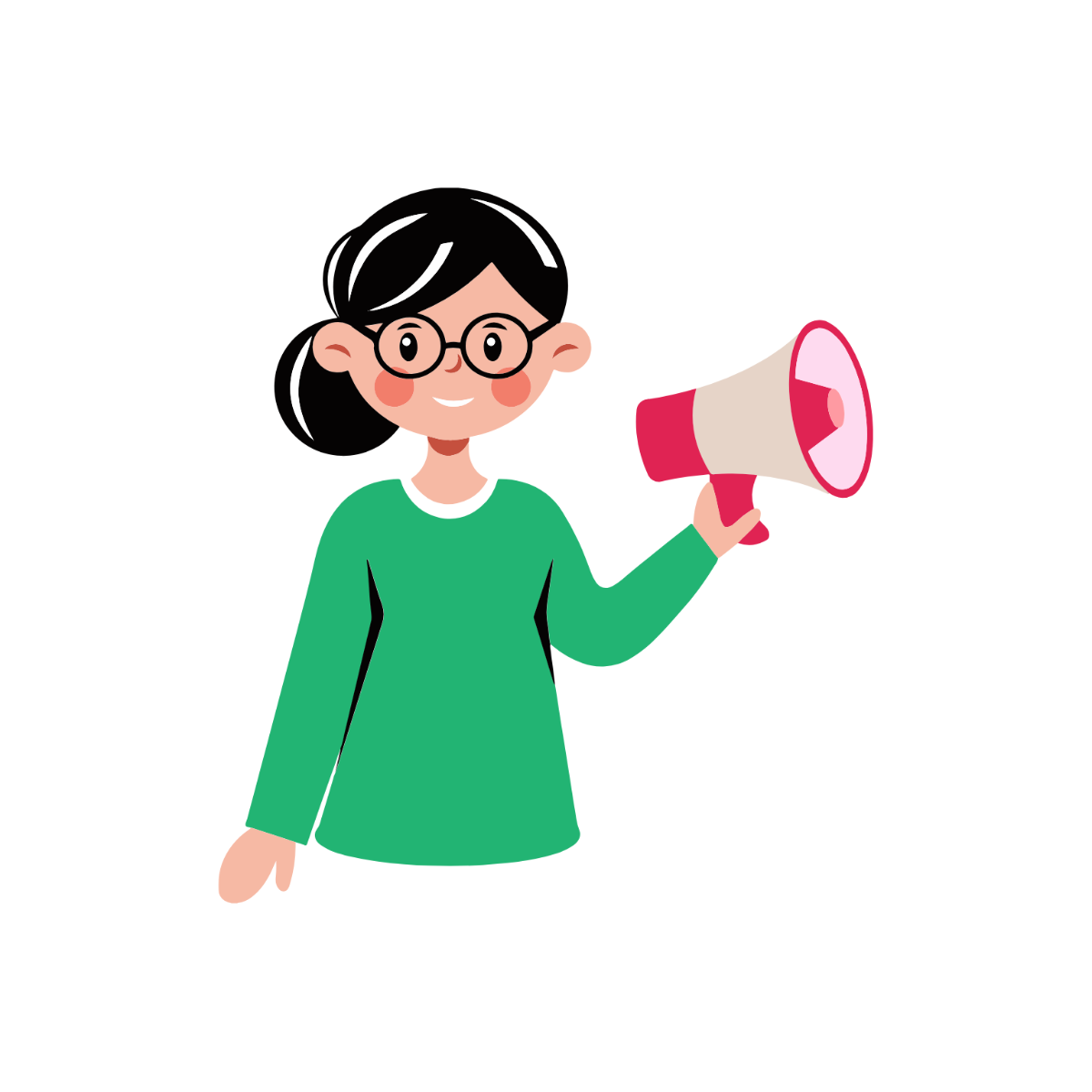 Cartoon Megaphone Clipart  - Edit Online | Template.net