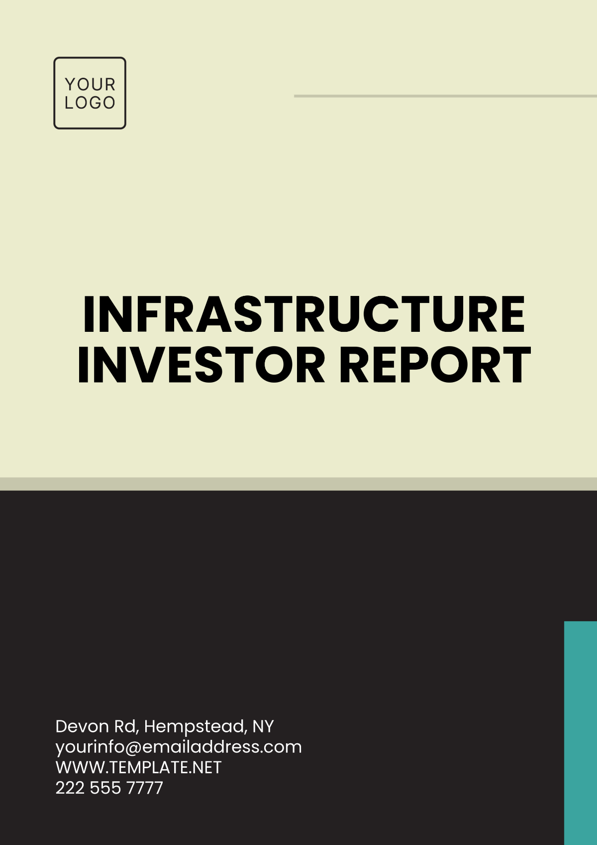 Free Infrastructure Investor Report Template - Edit Online & Download 