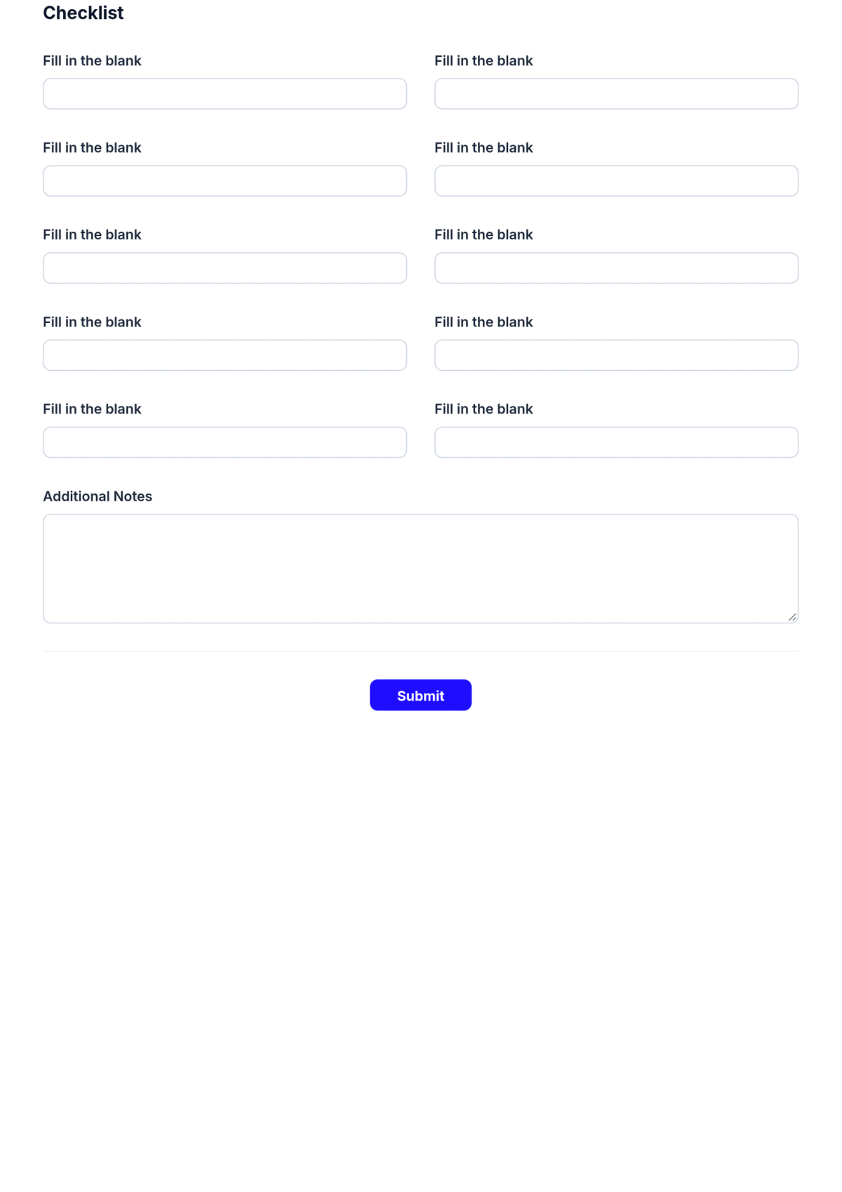 Free Procurement Checklist Form Template & AI Maker