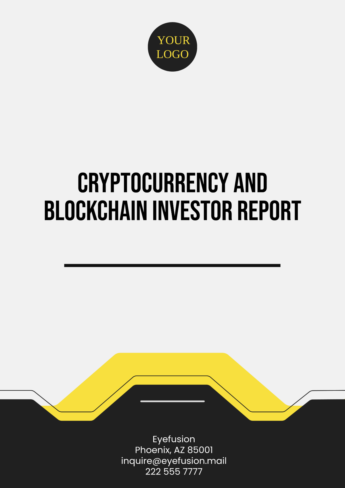 Cryptocurrency and Blockchain Investor Report Template - Edit Online & Download