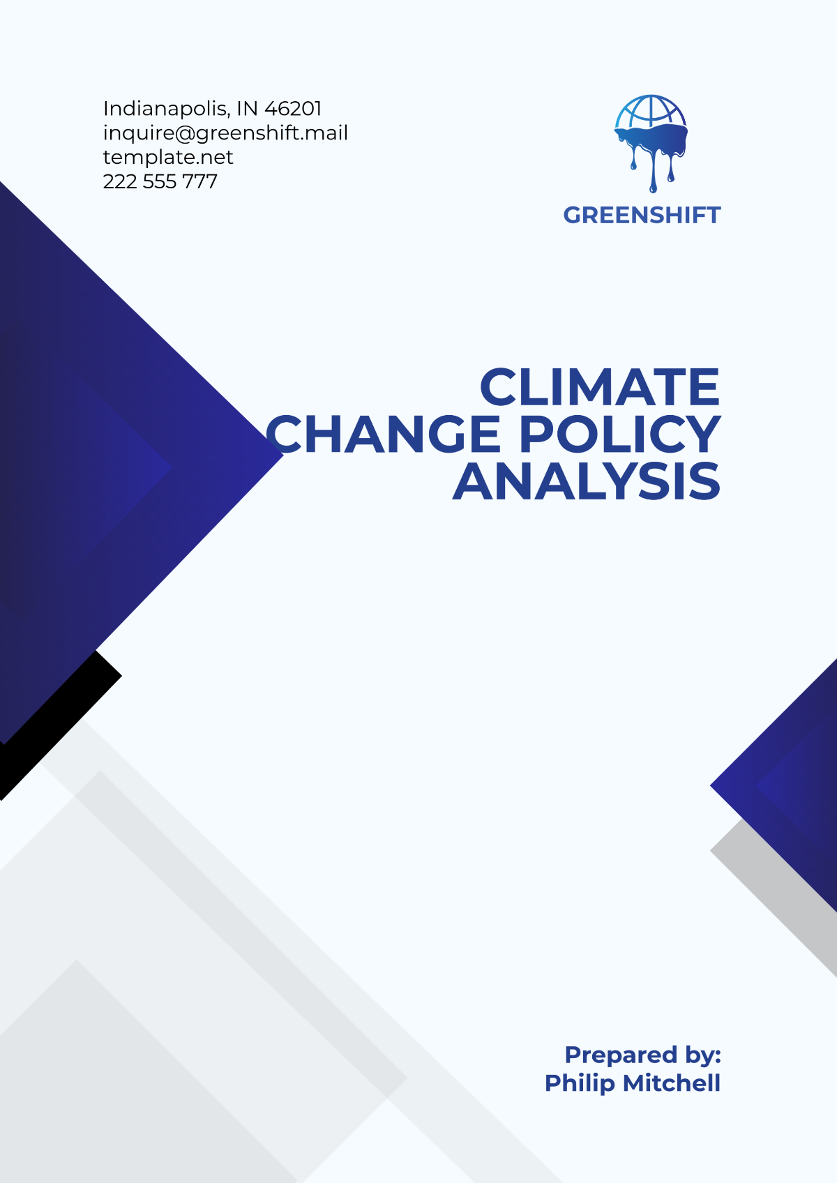 Free Climate Change Policy Analysis Template