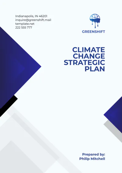Free Climate Change Strategic Plan Template to Edit Online