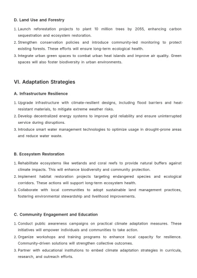 Free Climate Change Strategic Plan Template to Edit Online