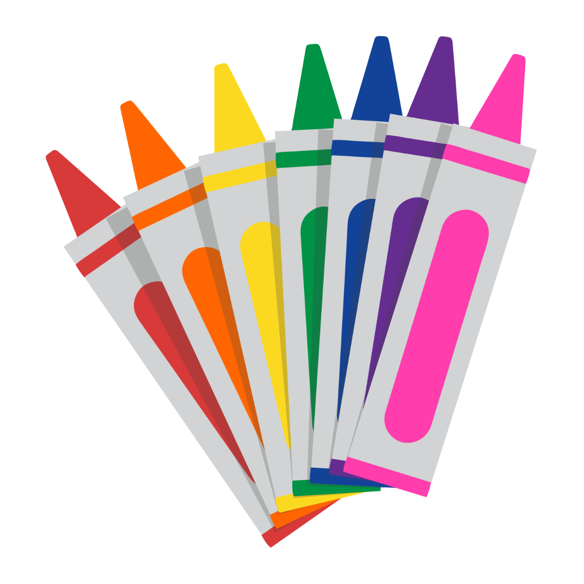 Colorful Crayons Clipart - Edit Online | Template.net