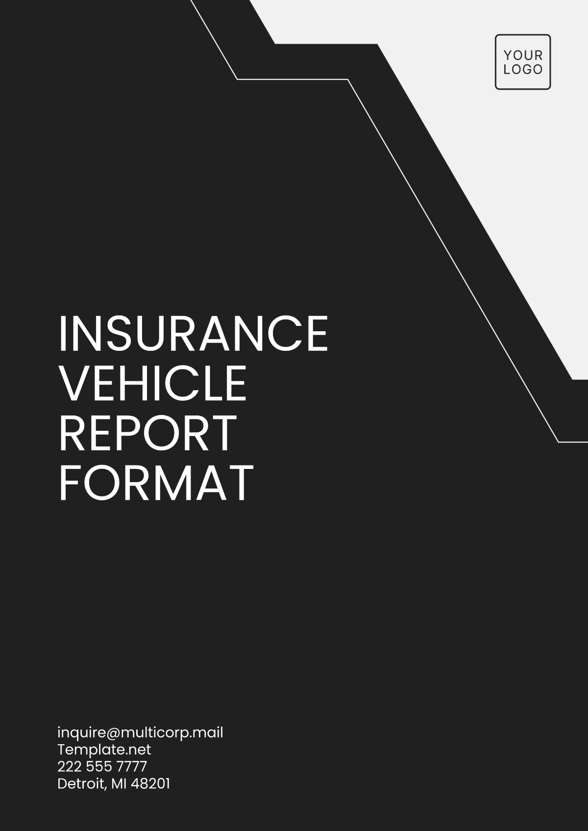 Free Insurance Vehicle Report Format Template