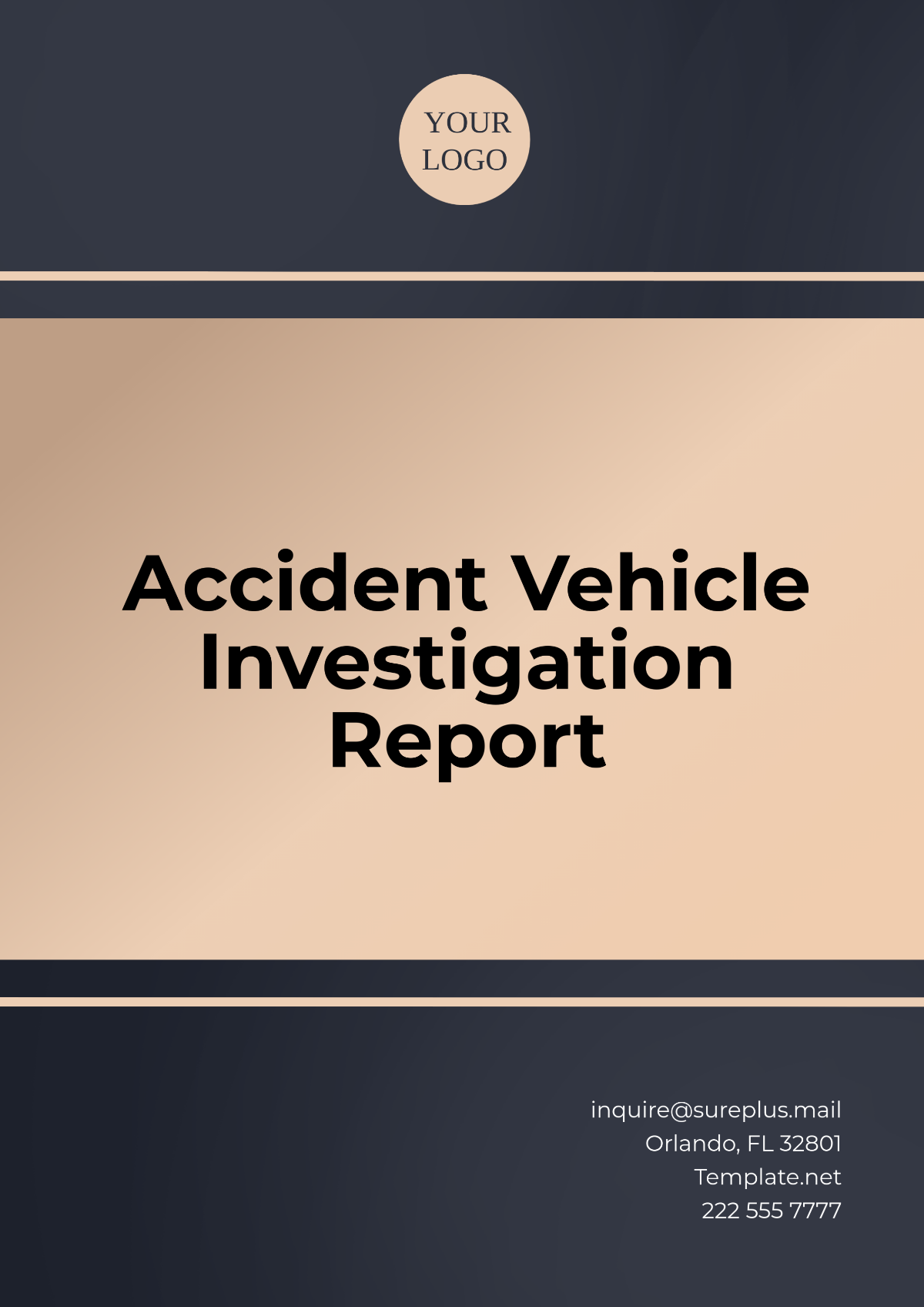 Free Accident Vehicle Investigation Report Template