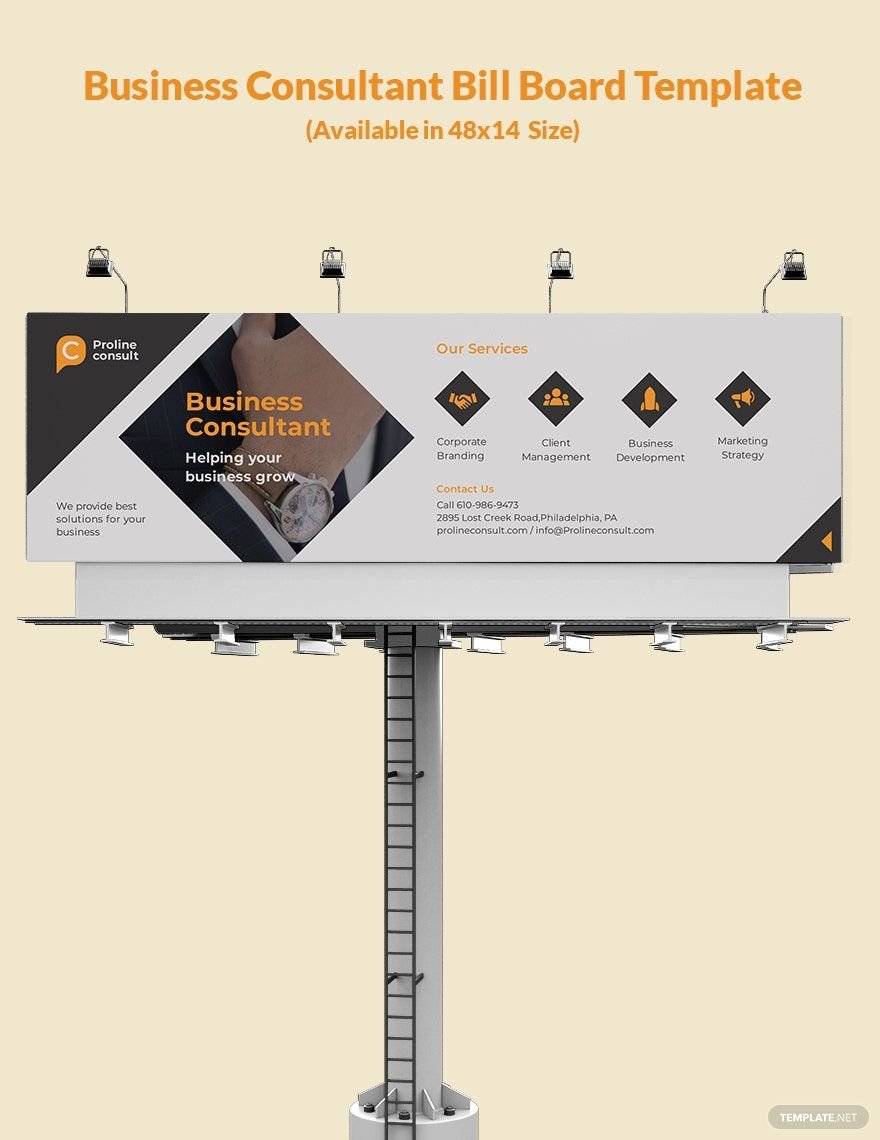 Business Consultant Billboard Template