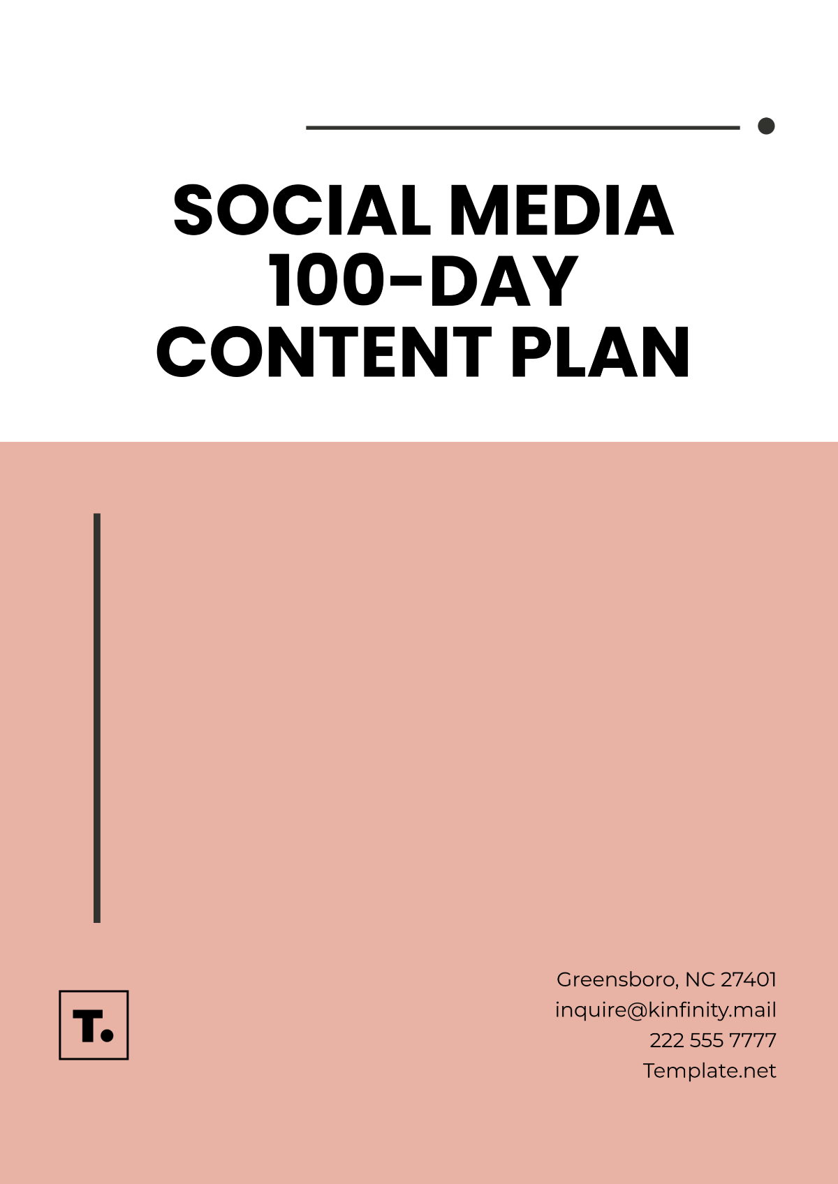 Social Media 100-Day Content Plan Template - Edit Online & Download