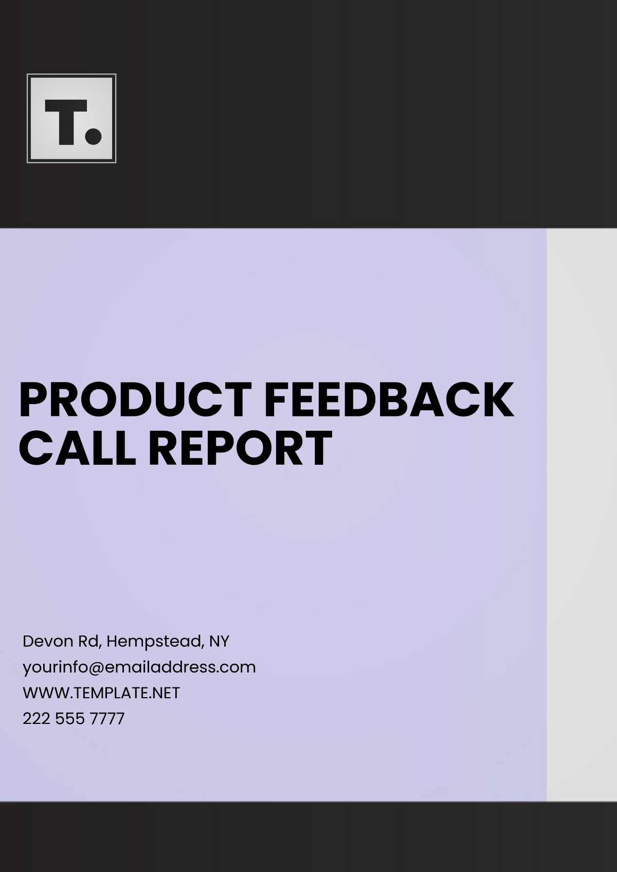 Free Product Feedback Call Report Template