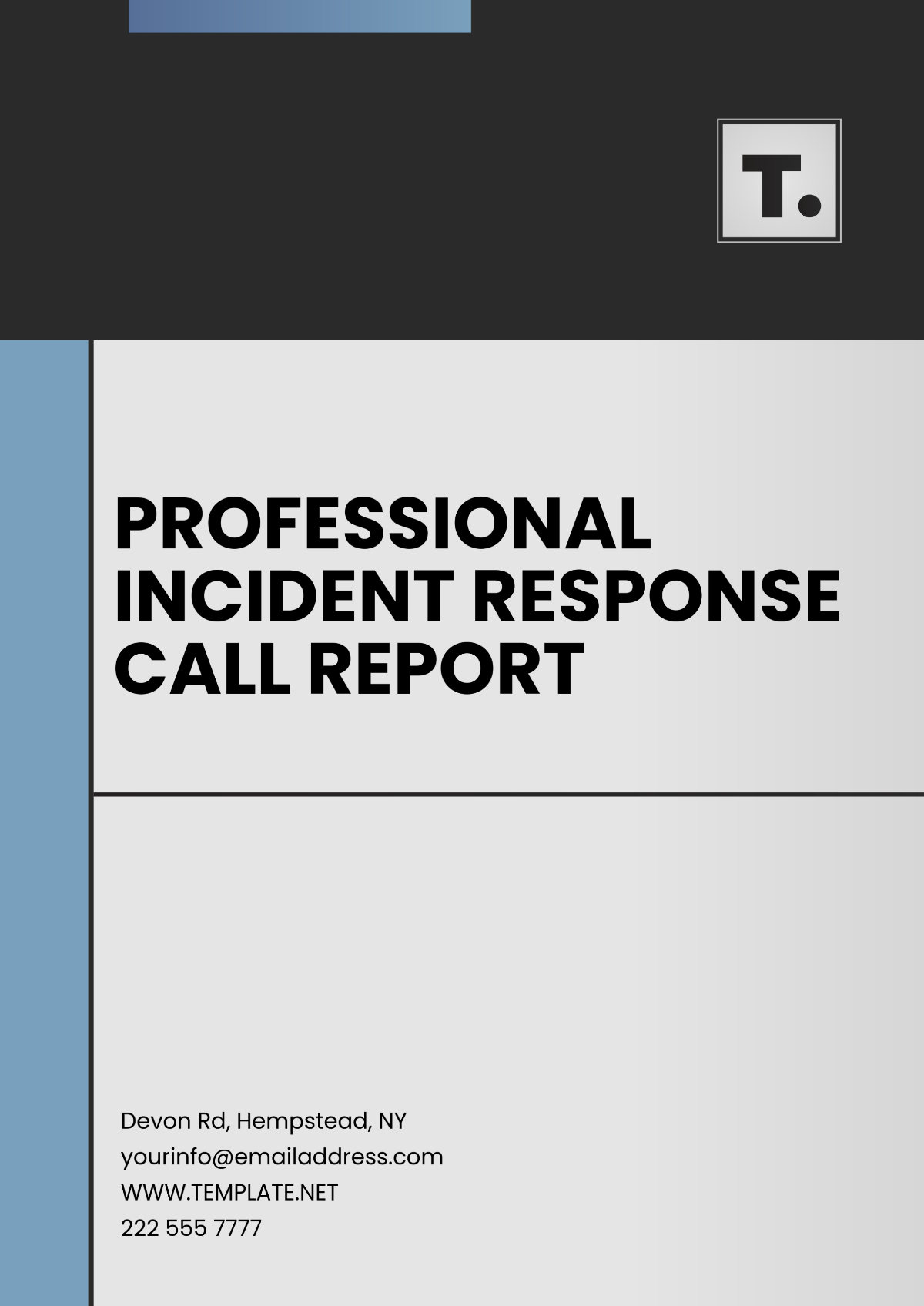 Free Professional Incident Response Call Report Template