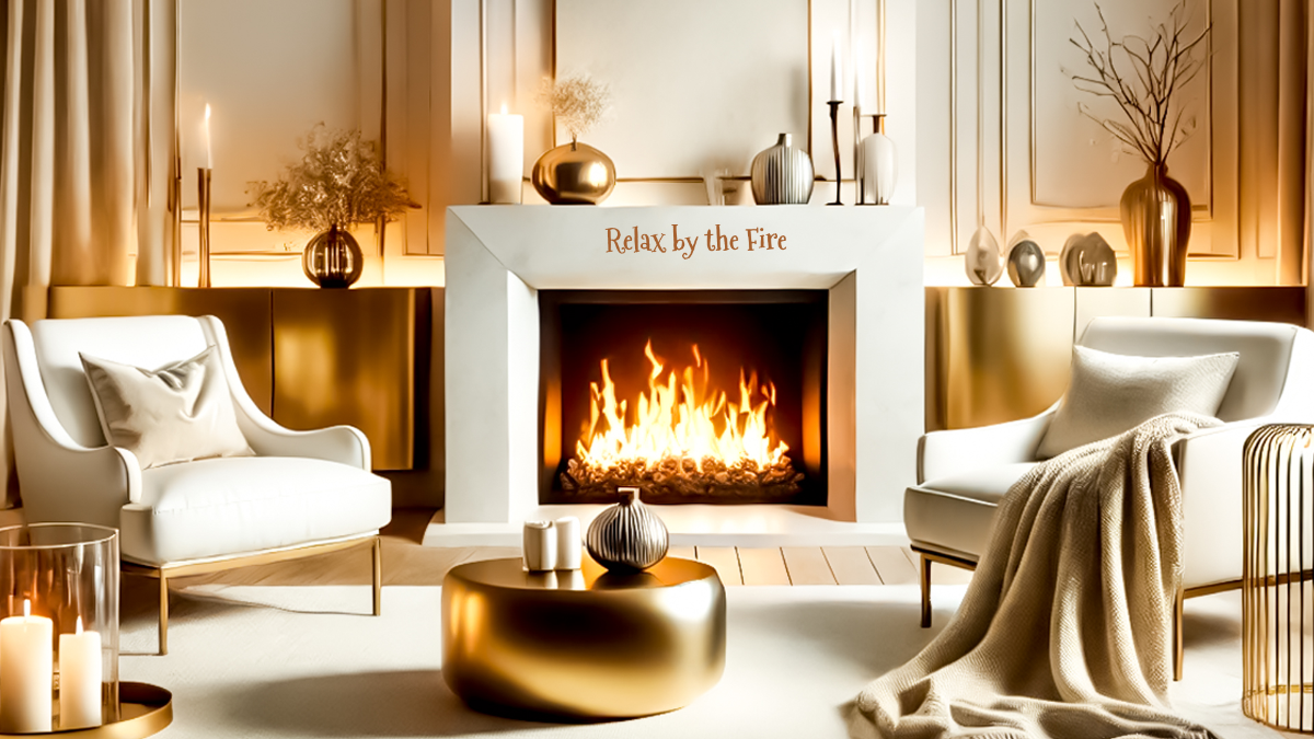 Free Living Room Fireplace Background Template - Edit Online & Download