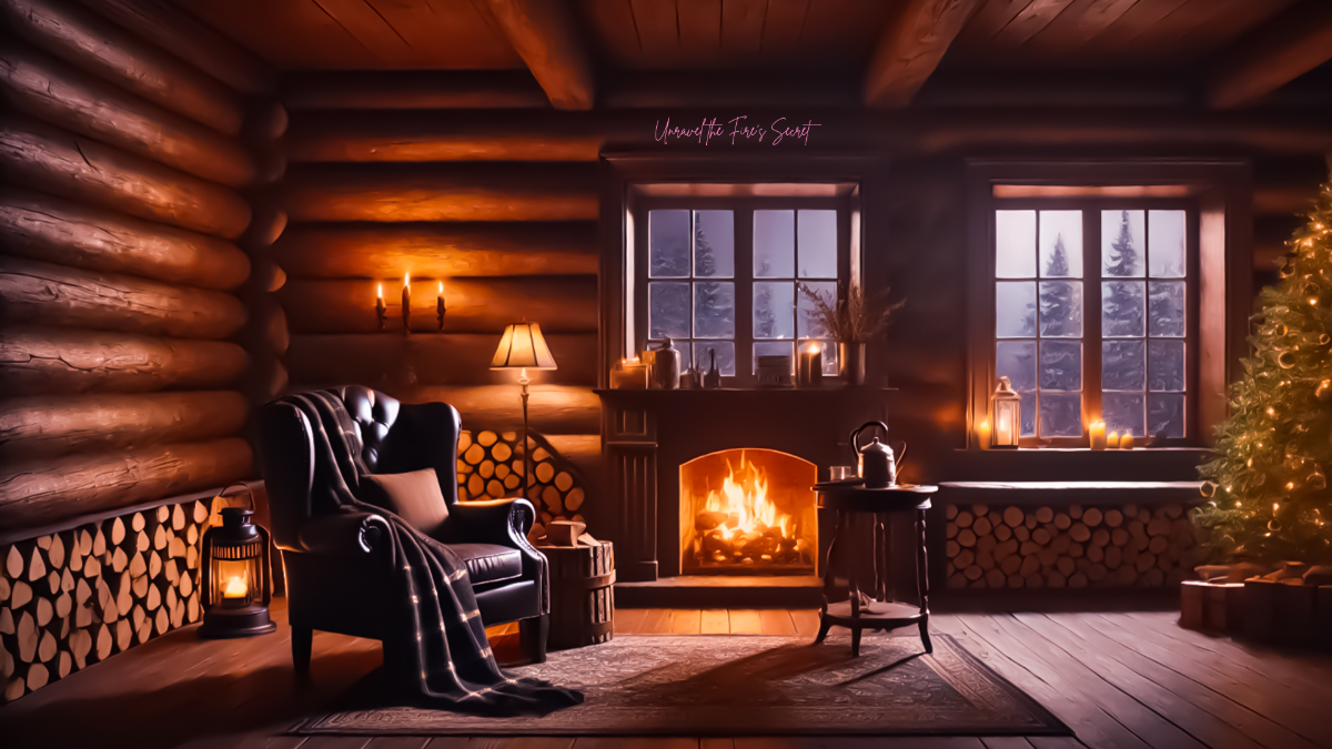 Free Mysterious Fireplace Background Template