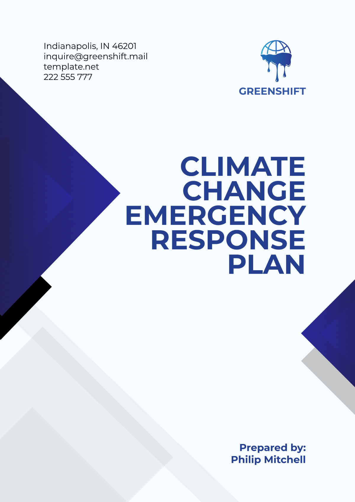 Free Climate Change Emergency Response Plan Template