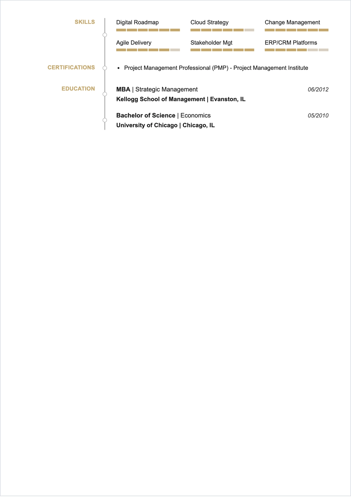Free Consultant ATS Resume Template, AI Resume Builder