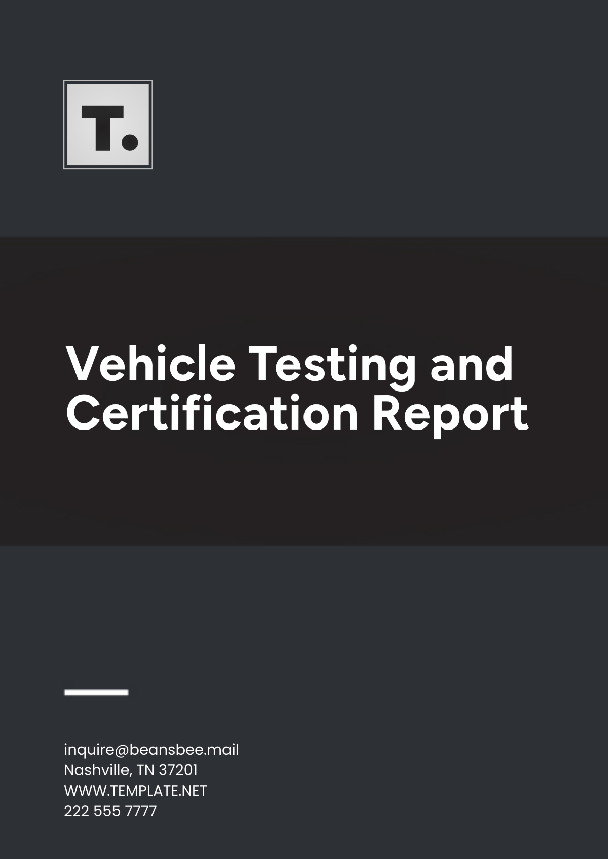 Free Vehicle Testing and Certification Report Template