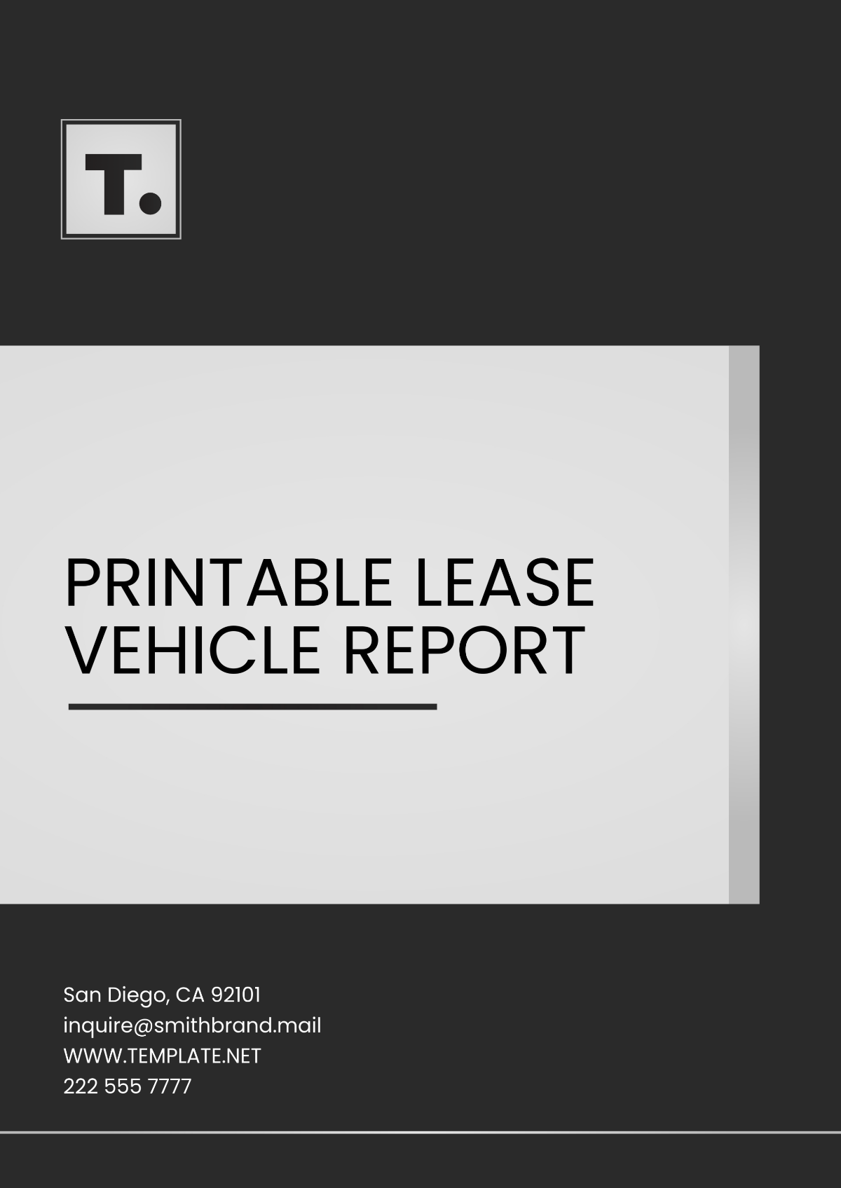 Free Printable Lease Vehicle Report Template