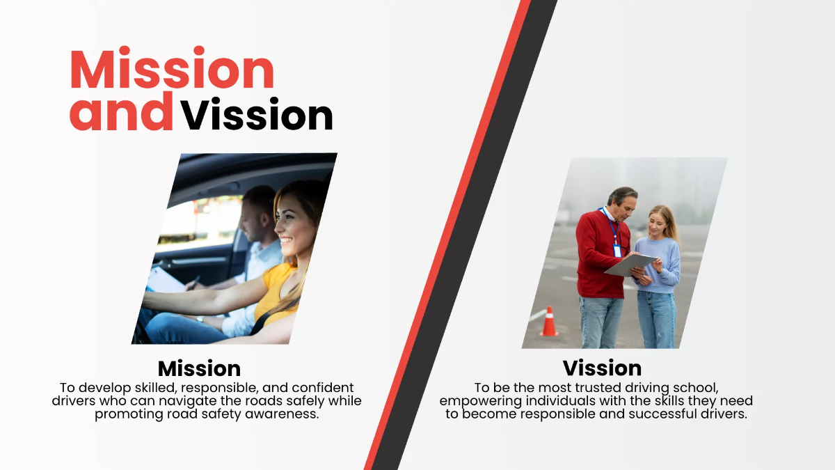 Free Driving School Presentation Template to Edit Online