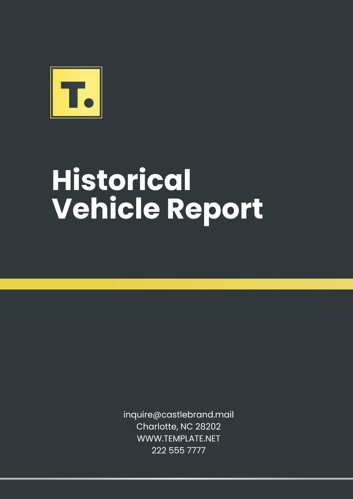 Free Historical Vehicle Report Template