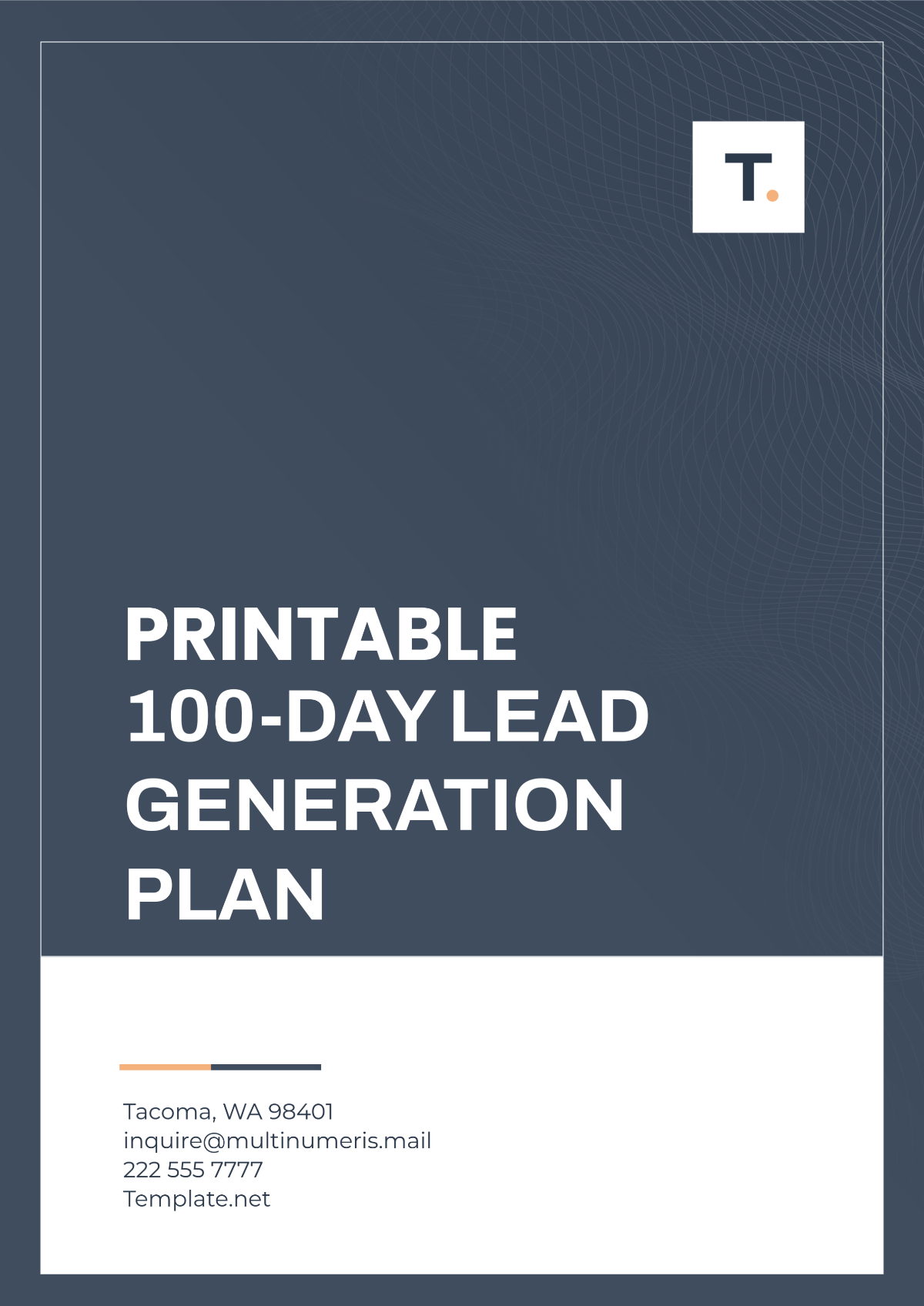 Free Printable 100-Day Lead Generation Plan Template