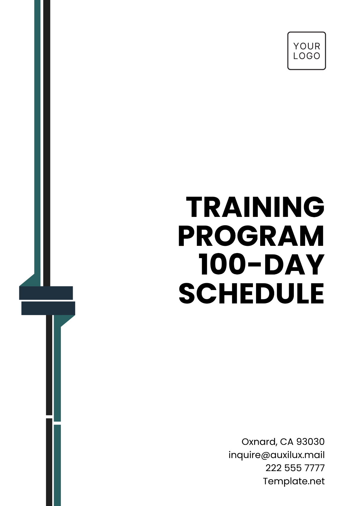 Training Program 100-Day Schedule Template - Edit Online & Download