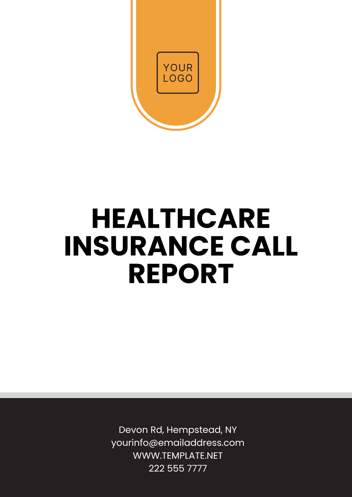 Free Healthcare Insurance Call Report Template