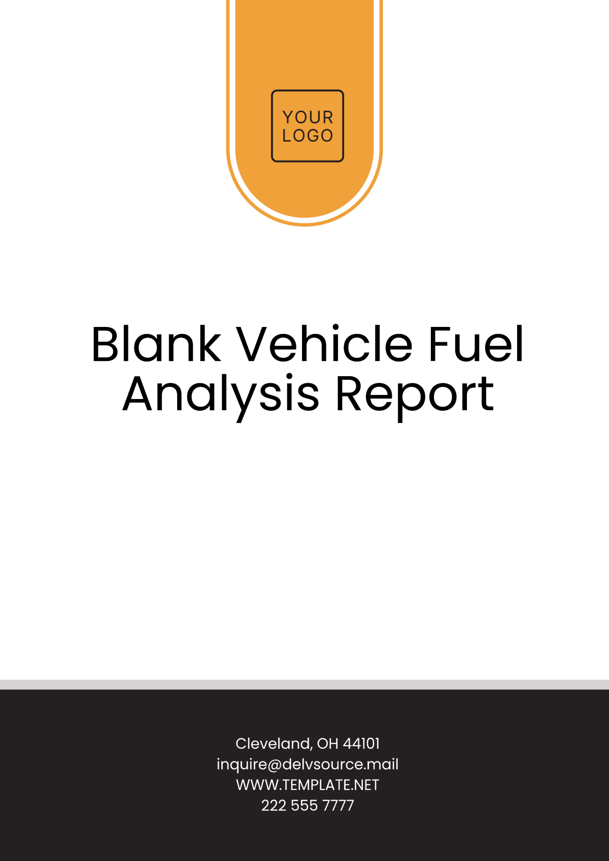 Free Blank Vehicle Fuel Analysis Report Template