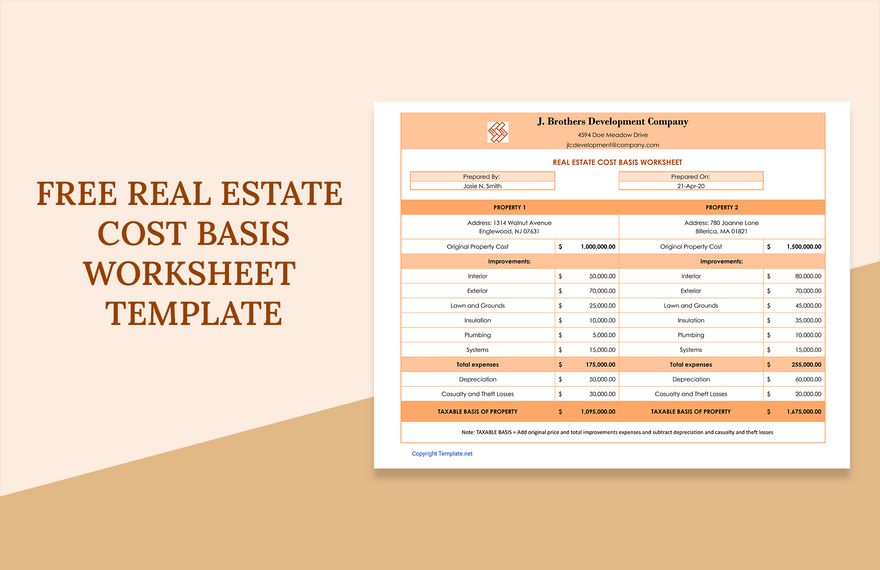 real-estate-cost-basis-worksheet