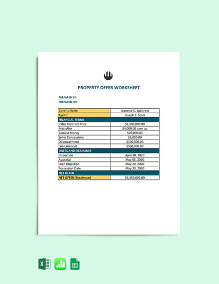 Download 22+ Real Estate Sheet Templates - Excel | Google Sheets