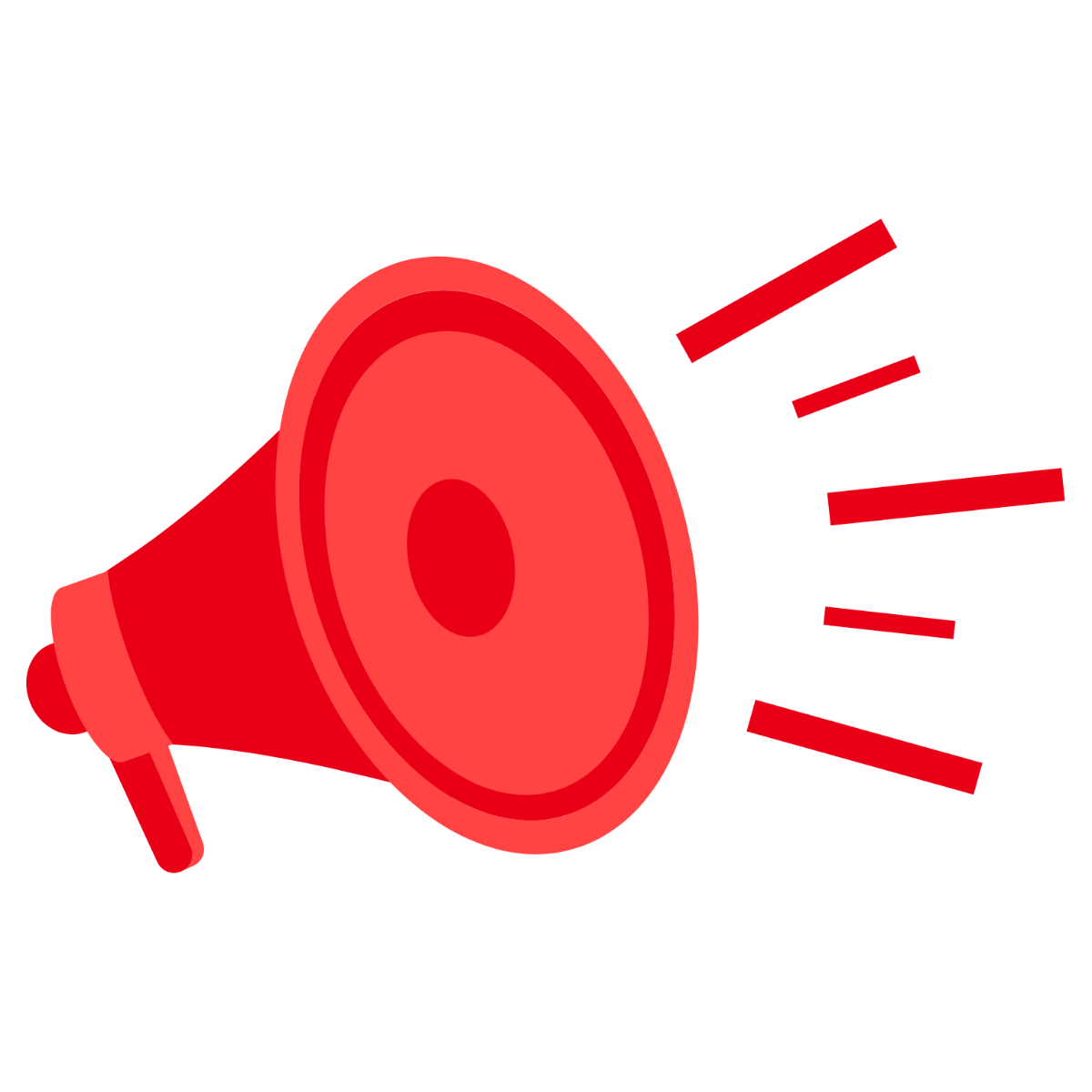 Red Megaphone Clipart - Edit Online | Template.net