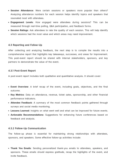 Free Conference Management Template to Edit Online