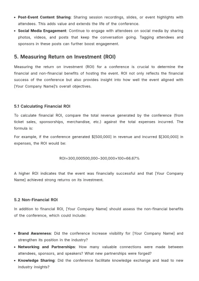 Free Conference Management Template to Edit Online