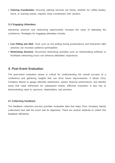 Free Conference Management Template to Edit Online