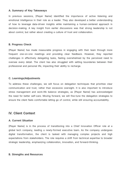 Free Coaching Session Plan Template to Edit Online