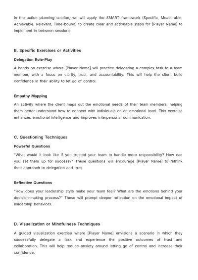 Free Coaching Session Plan Template to Edit Online