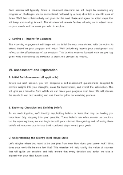 Free Coaching Intake Session Plan Template to Edit Online