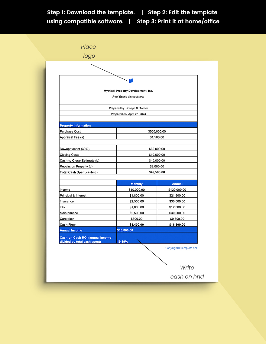 Free Free Real Estate Spreadsheet Template Google Sheets, Excel