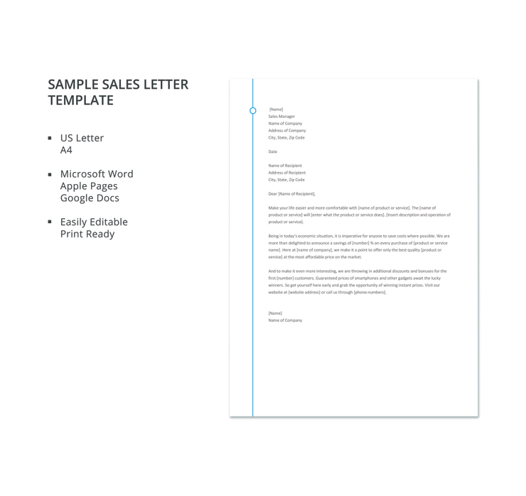 10  Sales Letter Templates PDF DOC Free Premium Templates