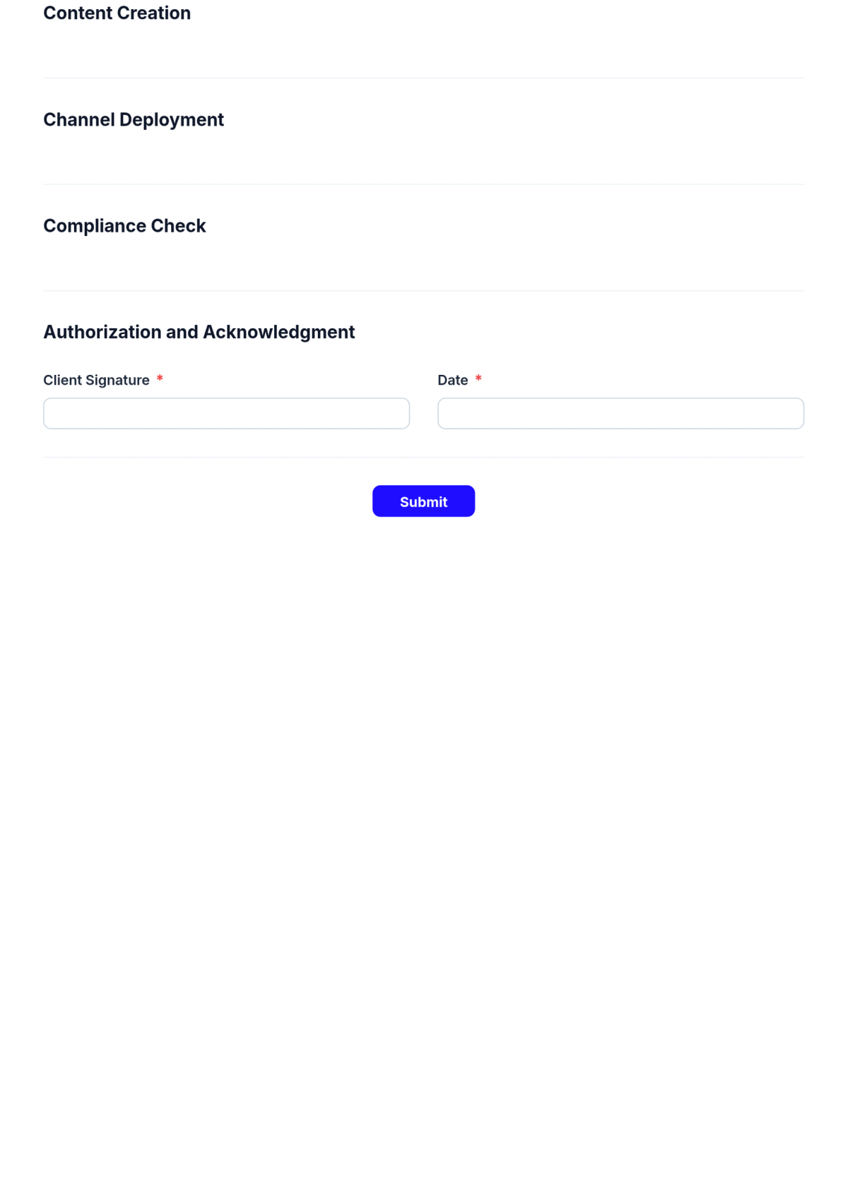 Free Marketing Campaign Checklist Form Template & AI Maker