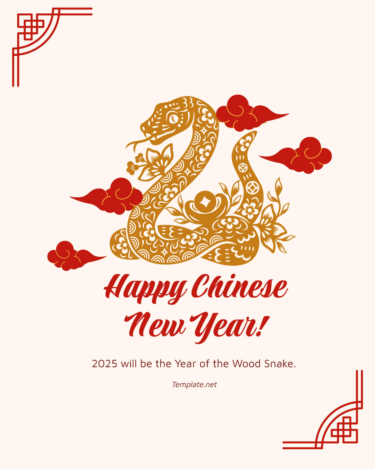 Free Chinese New Year 2025 Template