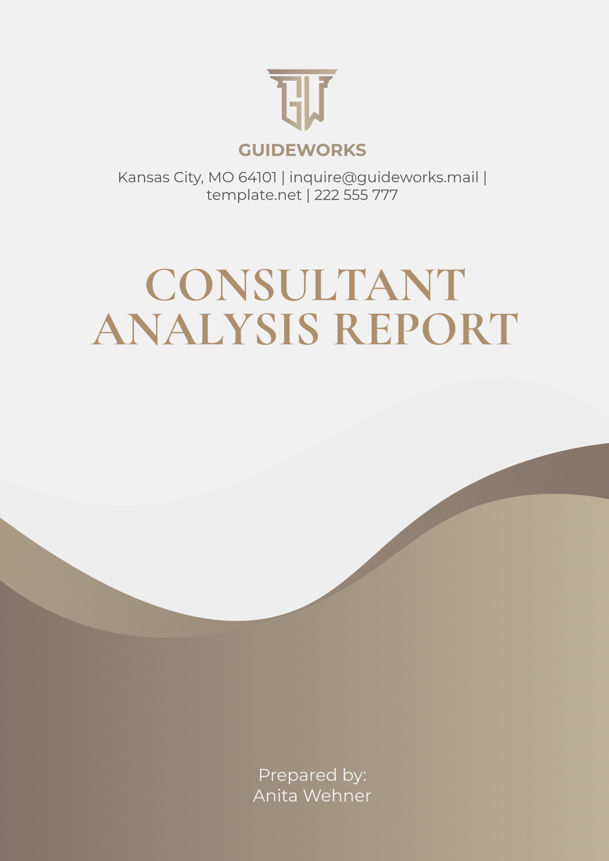 Free Consultant Analysis Report Template