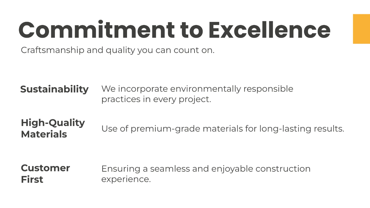 Free Contractor Presentation Template to Edit Online